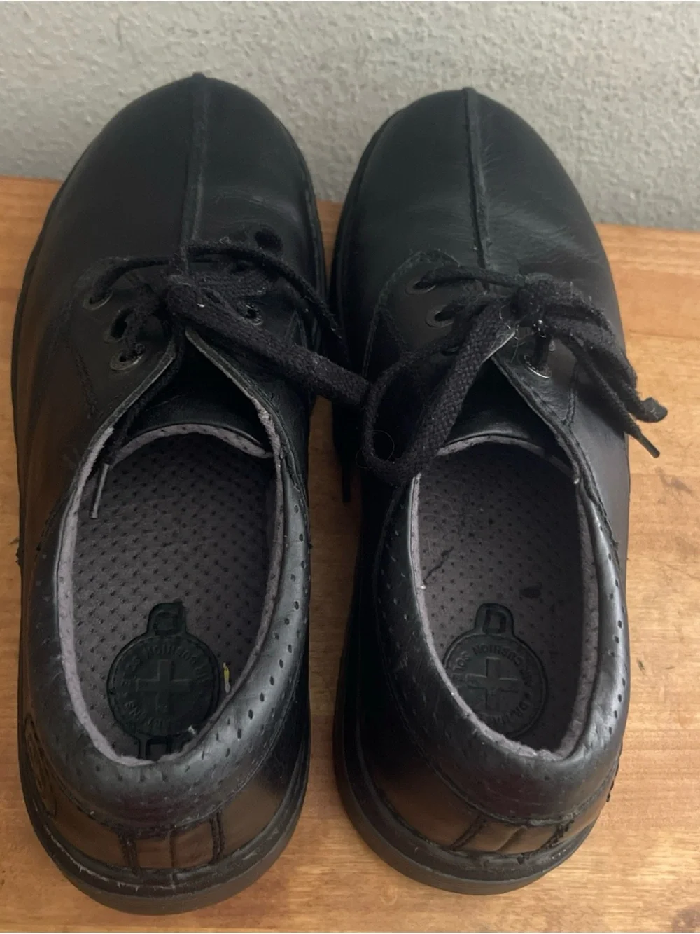 Dr. Martens Nevin Lace Up Leather Shoes Mens 11 US 45 EU Black Split Toe Oxford